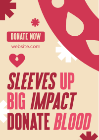 Droplet Blood Donation Flyer Design