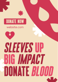 Droplet Blood Donation Flyer Image Preview