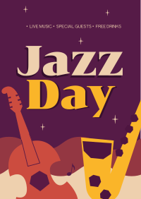 Special Jazz Day Poster Design