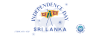 Sri Lanka Independence Badge Facebook Cover Design