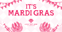 Rustic Mardi Gras Facebook Ad Design