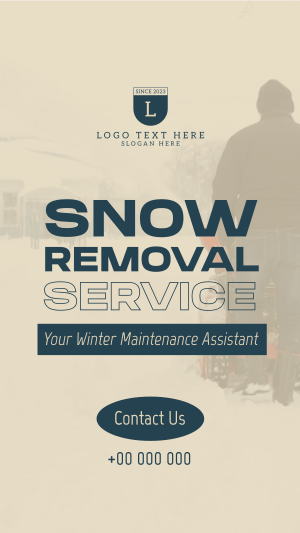 Pro Snow Removal Instagram story Image Preview