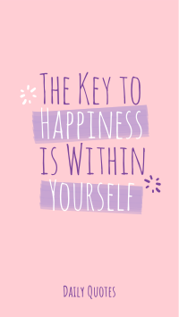 Key To Happiness Instagram story Image Preview