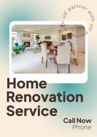 Home Renovation Services Poster Design