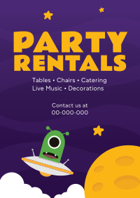 Party Rentals For Kids Flyer Image Preview