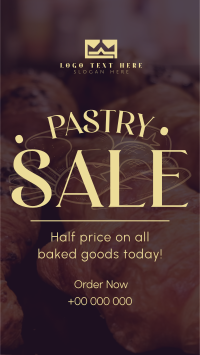 Pastry Sale Today Facebook Story Design