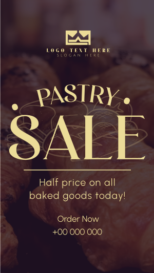 Pastry Sale Today Facebook story Image Preview