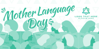 Abstract International Mother Language Day Twitter post Image Preview