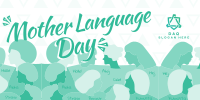 Abstract International Mother Language Day Twitter Post Image Preview