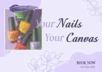 Nail Canvas Salon  Postcard Image Preview