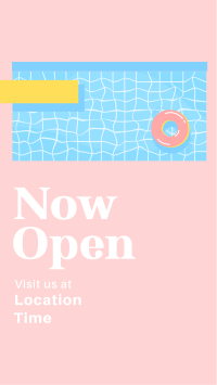 Open Now Pool Instagram story Image Preview