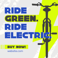 Green Ride E-bike Linkedin Post Image Preview