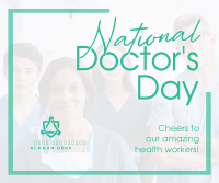 Celebrate National Doctors Day Facebook Post Design
