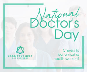 Celebrate National Doctors Day Facebook post Image Preview