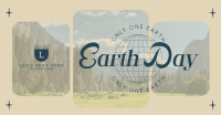 Earth Day Minimalist Facebook Ad Design