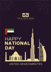 UAE National Day Landmarks Flyer Design
