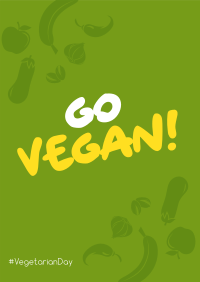 Go Vegan Poster Design