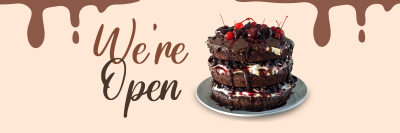 Black Forest Cake Twitter header (cover) Image Preview