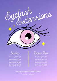 The Eyelash Salon Menu Image Preview