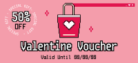 Pixel Shop Valentine Gift Certificate Image Preview