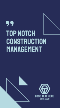 Construction Agency Testimony Instagram story Image Preview