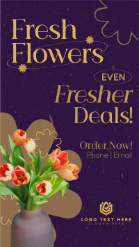 Fresh Flowers Sale YouTube Short Preview