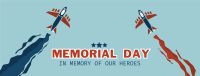 Memorial Day Air Show Facebook cover Image Preview