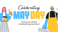 Celebrating May Day Facebook Event Cover Design