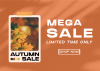 Picture Autumn Sale Postcard Design