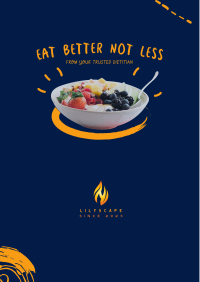 Eat Better Not Less Flyer Design