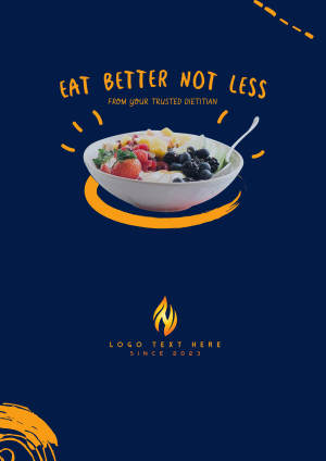 Eat Better Not Less Flyer Image Preview