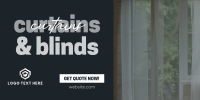 Curtains & Blinds Business Twitter Post Design