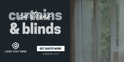 Curtains & Blinds Business Twitter Post Image Preview