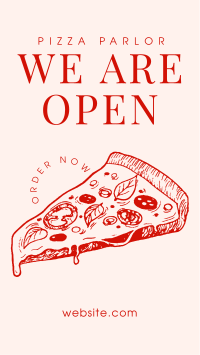 Pizza Parlor Open Instagram story Image Preview