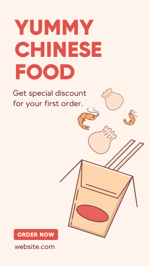 Asian Food Delivery Instagram story Image Preview