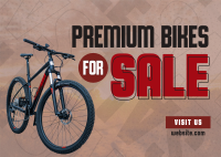 Premium Bikes Super Sale Postcard Image Preview
