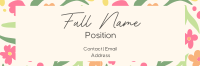 Floral Tulips Email Signature Preview