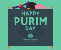 Happy Purim Facebook Post Design