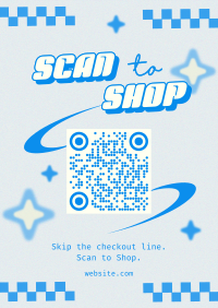 Scan Shop Y2k Flyer Design