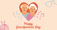 Heart Grandparents Greeting  Facebook ad Image Preview