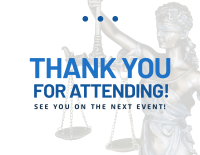 Law Conference Thanks Thank You Card Design