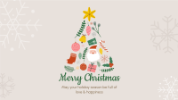 Christmas Tree Collage Facebook Event Cover Design
