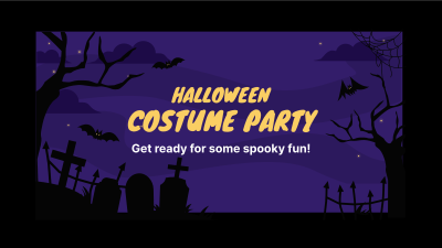 Halloween Party Facebook event cover