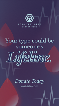 Donate Blood Campaign Instagram Reel Design