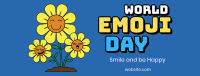 Sunflower Emoji Facebook cover | BrandCrowd Facebook cover Maker