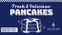 Retro Pancakes Facebook Event Cover Design