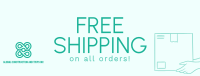 Minimalist Free Shipping Deals Facebook cover Image Preview