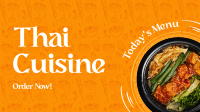 Thai Cuisine Facebook Event Cover Design