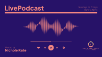 Podcast Waveform Facebook Event Cover Design