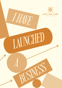 Stylish New Business Poster Design